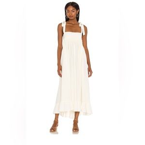 Free People x Revolve Gretchen Pinafore Convertible Dress - White, Size Small